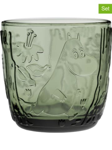 Moomin 2er-Set: Gläser in Grün - 280 ml