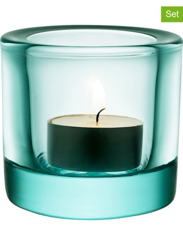 iittala 2er-Set: Windlichter "Kivi" in Grün - Ø 6,5 cm