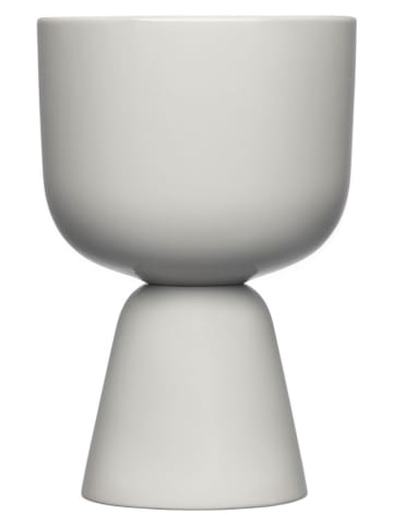 iittala Doniczka "Nappula" w kolorze jasnoszarym - wys. 19 x Ø 12,5 cm