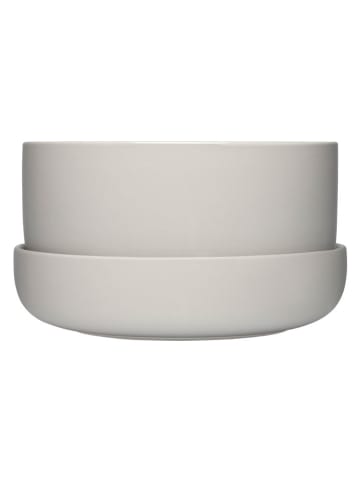 iittala Blumentopf ''Nappula'' in Grau - (H)13 x Ø 24 cm