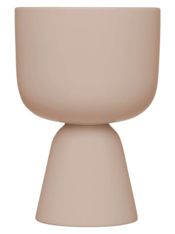 iittala Doniczka "Nappula" w kolorze beżowym - wys. 23 x Ø 15,5 cm