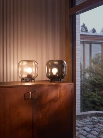 iittala Tischleuchte "Virva" in Grau - (L)25 x (B)25,5 cm