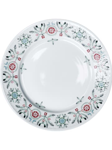 Rörstrand Talerz obiadowy "Swedish Grace - Winter" w kolorze białym ze wzorem - Ø 27 cm