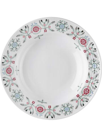 Rörstrand Talerz głęboki "Winter" w kolorze białym ze wzorem - Ø 25 cm