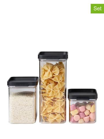 Mepal Pojemniki (3 szt.) w kolorze czarnym