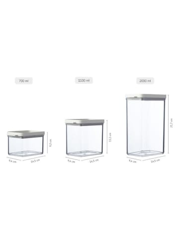 Mepal Pojemniki (3 szt.) w kolorze zielonym