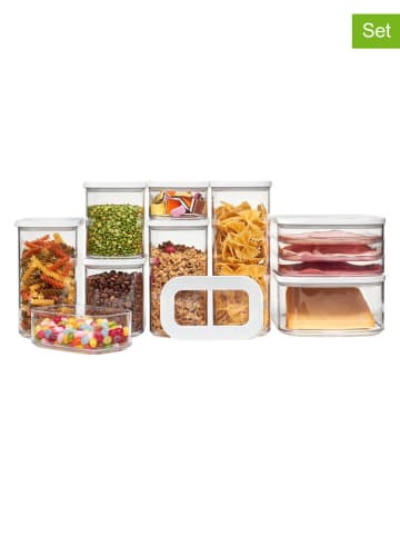 Mepal 9er-Set: Vorratsbehälter in Weiß