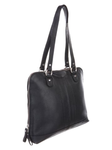 Betty Barclay Skórzana torebka w kolorze czarnym - 32,5 x 28,5 x 8 cm