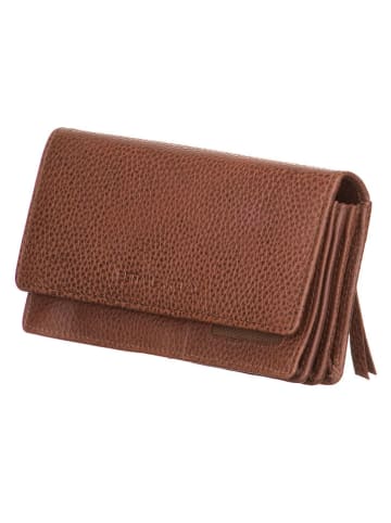 Betty Barclay Skórzany portfel w kolorze jasnobrązowym - 19,5 x 10 x 3 cm