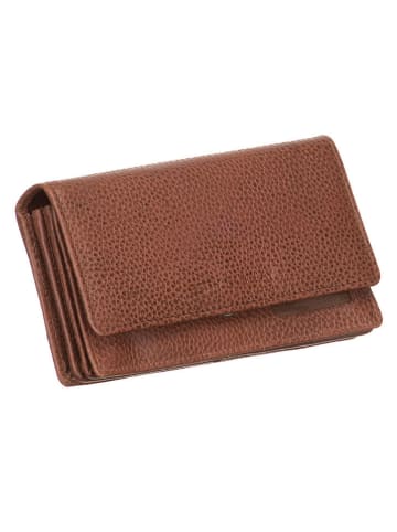 Betty Barclay Skórzany portfel w kolorze jasnobrązowym - 19,5 x 10 x 3 cm