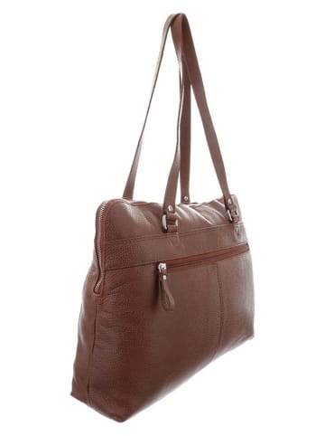 Betty Barclay Leren schoudertas bruin - (B)40 x (H)30 x (D)9 cm