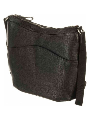 Betty Barclay Skórzana torebka w kolorze czarnym - 33 x 28 x 9 cm