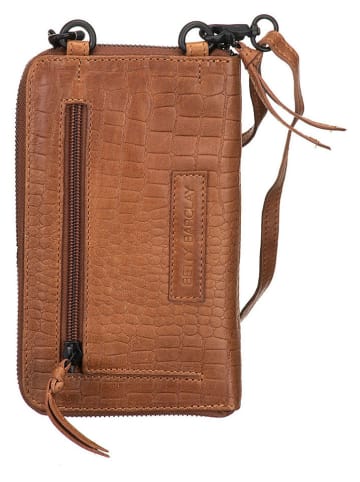 Betty Barclay Skórzana torebka w kolorze jasnobrązowym na telefon - 20 x 11 x 3 cm