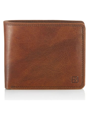 Bodenschatz Leder-Geldbörse in Hellbraun - (B)12 x (H)9,5 x (T)1,5 cm