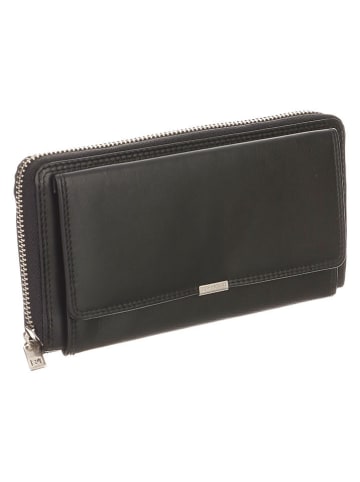 Bodenschatz Skórzany portfel w kolorze khaki - 19 x 10,5 x 3 cm