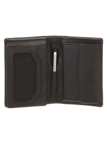 Bodenschatz Leder-Geldbörse in Braun - (B)11 x (H)8 cm