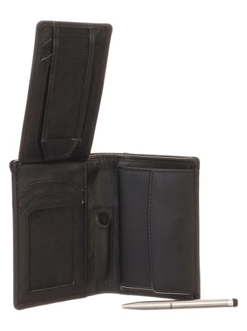 Bodenschatz Skórzany portfel w kolorze brązowym - 11 x 8 cm