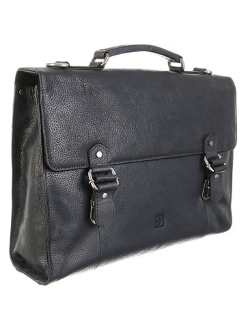 Bodenschatz Skórzana aktówka w kolorze antracytowym - 40 x 29 x 11 cm