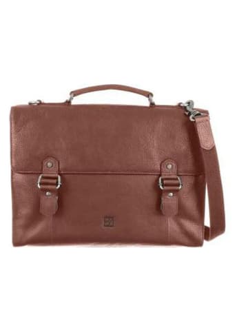 Bodenschatz Leder-Aktentasche in Hellbraun - (B)40 x (H)29 x (T)11 cm