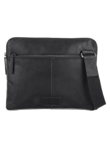 Bodenschatz Leder-Umhängetasche in Schwarz - (B)31 x (H)25 x (T)2 cm