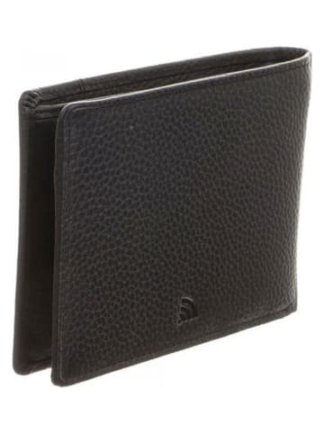 Bodenschatz Skórzany portfel w kolorze czarnym - 14 x 10 x 2 cm