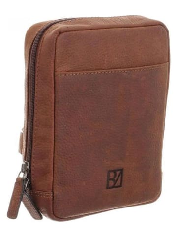 Bodenschatz Leder-Umhängetasche in Hellbraun - (B)14 x (H)18,5 x (T)5 cm