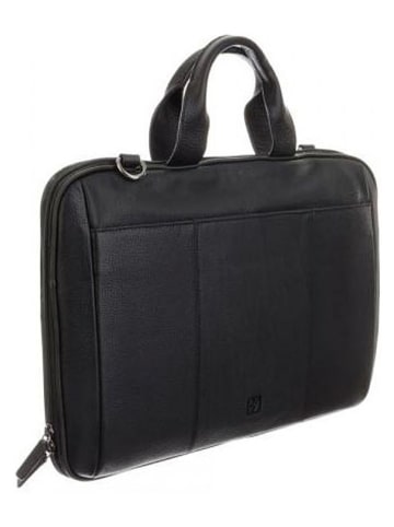 Bodenschatz Leder-Laptoptasche in Schwarz - (B)44,5 x (H)31,5 x (T)3,5 cm