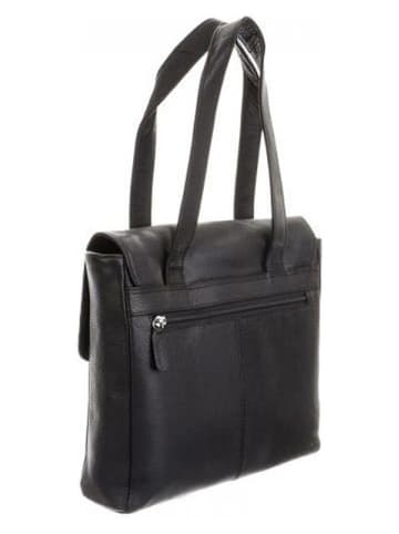 Bodenschatz Skórzana torebka w kolorze czarnym - 30 x 24 x 7 cm