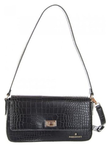 Bodenschatz Schultertasche in Schwarz - (B)27 x (T)8 cm