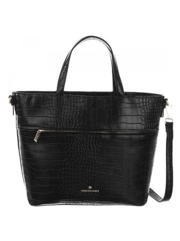 Bodenschatz Shopper zwart - (B)38 x (H)27 x (D)14 cm