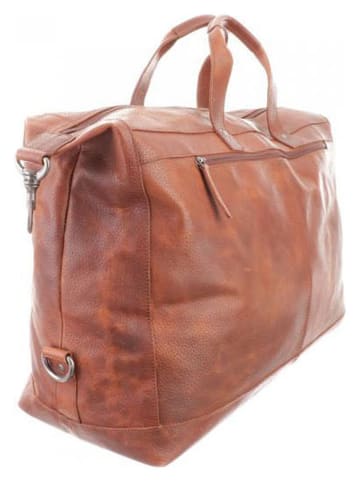 Bodenschatz Leren reistas lichtbruin - (B)58 x (H)34 x (D)20 cm