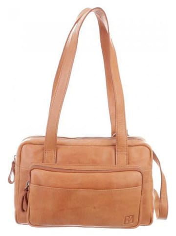 Bodenschatz Leder-Umhängetasche in Hellbraun - (B)31 x (H)20 x (T)6 cm