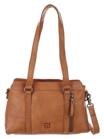 Bodenschatz Leder-Umhängetasche in Hellbraun - (B)30 x (H)20 x (T)8 cm