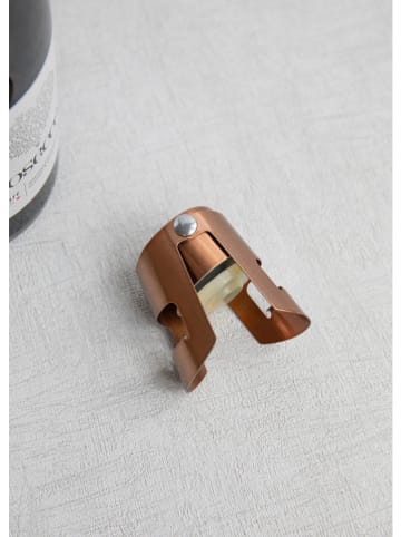 BarCraft Zatyczka w kolorze złotym do butelki - wys. 5,5 x Ø 4,4 cm