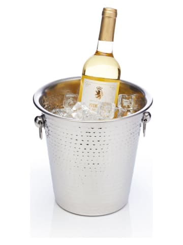 BarCraft Schładzacz w kolorze srebrnym do butelek - wys. 20 x Ø 21 cm