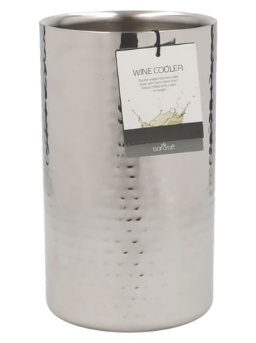 BarCraft Schładzacz w kolorze srebrnym do wina - wys. 20 x Ø 12 cm
