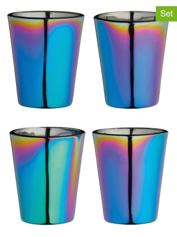 BarCraft 4-delige set: borrelglazen meerkleurig - 50 ml