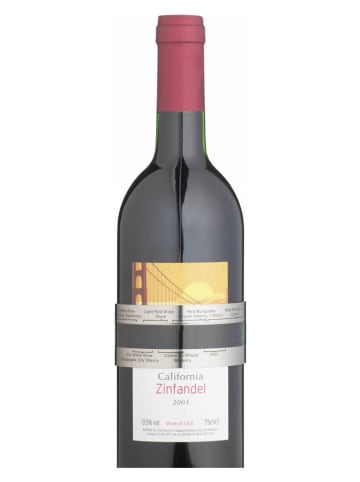 BarCraft Weinflaschen-Thermometerhülle in Schwarz/ Silber - (H)4 x  Ø 6 cm