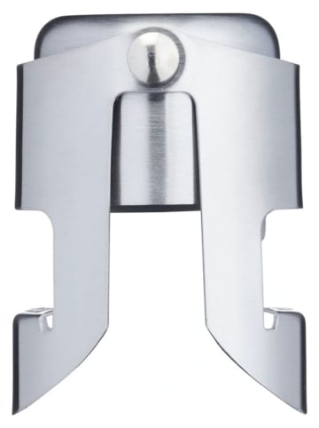 BarCraft Zatyczka w kolorze srebrnym do butelki - wys. 5 x Ø 4 cm