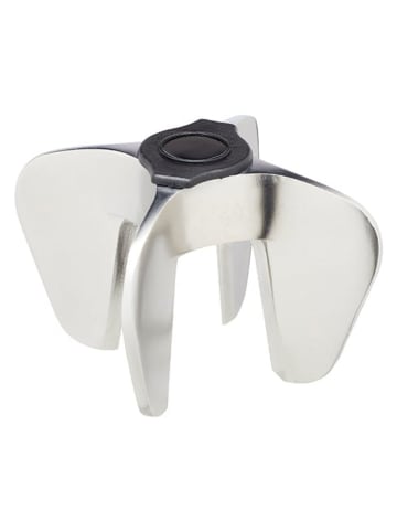 BarCraft Kurkentrekker zilverkleurig - (H)4 x Ø 7 cm