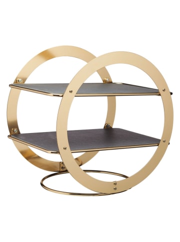 Artesa Etażerka w kolorze złoto-czarnym - 31,5 x 30 cm