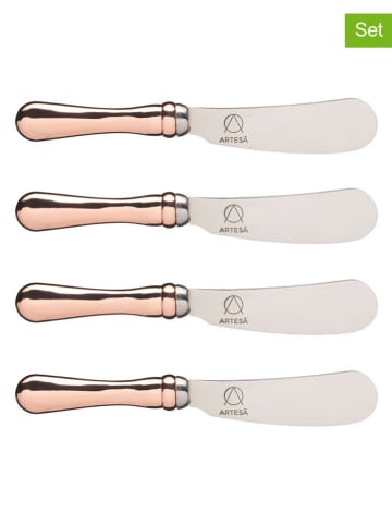 Artesa 5-delige set: botermessen goudkleurig/zilverkleurig