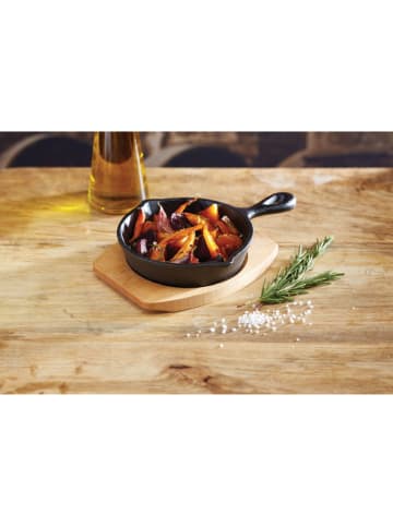 Artesa 2-delige set: ovenpan met serveerplank zwart/lichtbruin