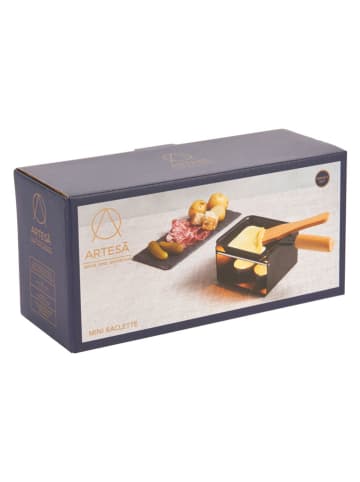 Artesa 5tlg. Set: Mini-Raclette in Schwarz