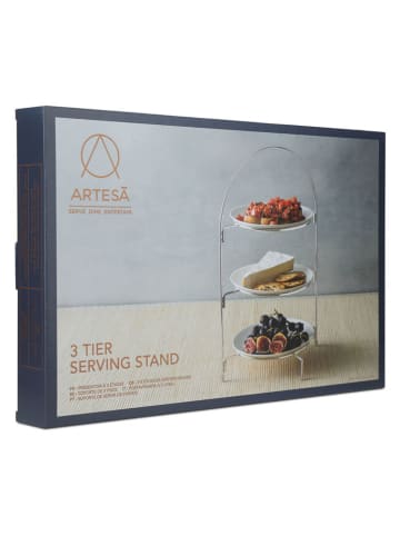 Artesa Etagere in Silber - (H)29 x  Ø 19,5 cm