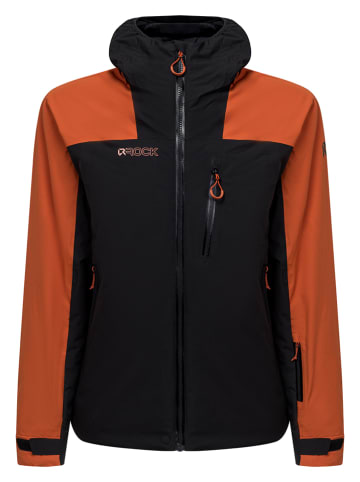 ROCK EXPERIENCE Kurtka narciarska "Re. Sun Peaks" w kolorze jasnobrązowo-czarnym