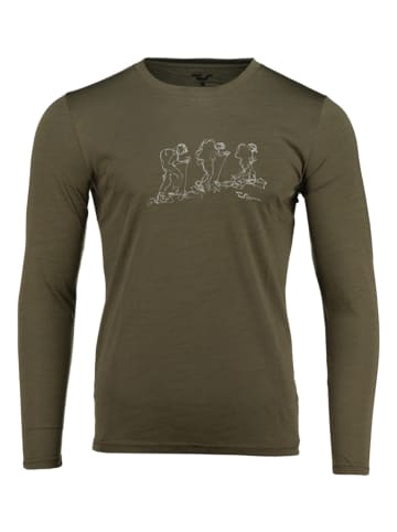 Traunstein Sport Funktionslongsleeve "Skitour" in Khaki