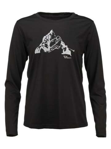 Traunstein Sport Funktionslongsleeve "Abfahrt" in Schwarz