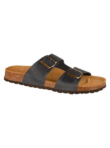 Westfjord Leren slippers "Hekla" antraciet