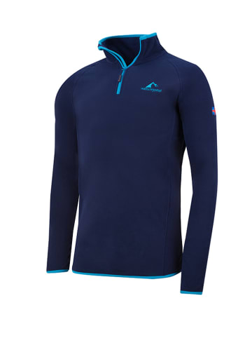 Westfjord Fleece trui "Hekla" donkerblauw/turquoise